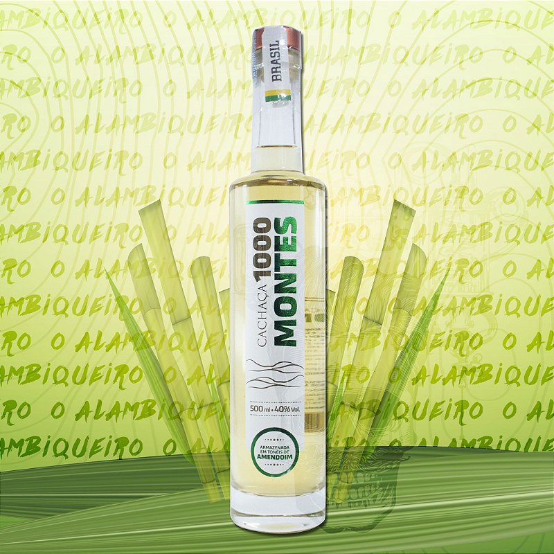 Cachaça 1000 Montes Amendoim 500ml