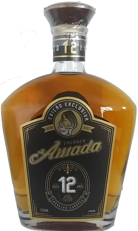 Cachaça Amada Carvalho 12 Anos 750ml