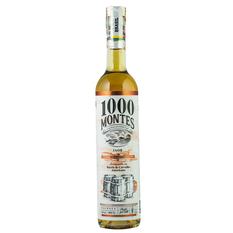 Cachaça 1000 Montes Carvalho 500ml