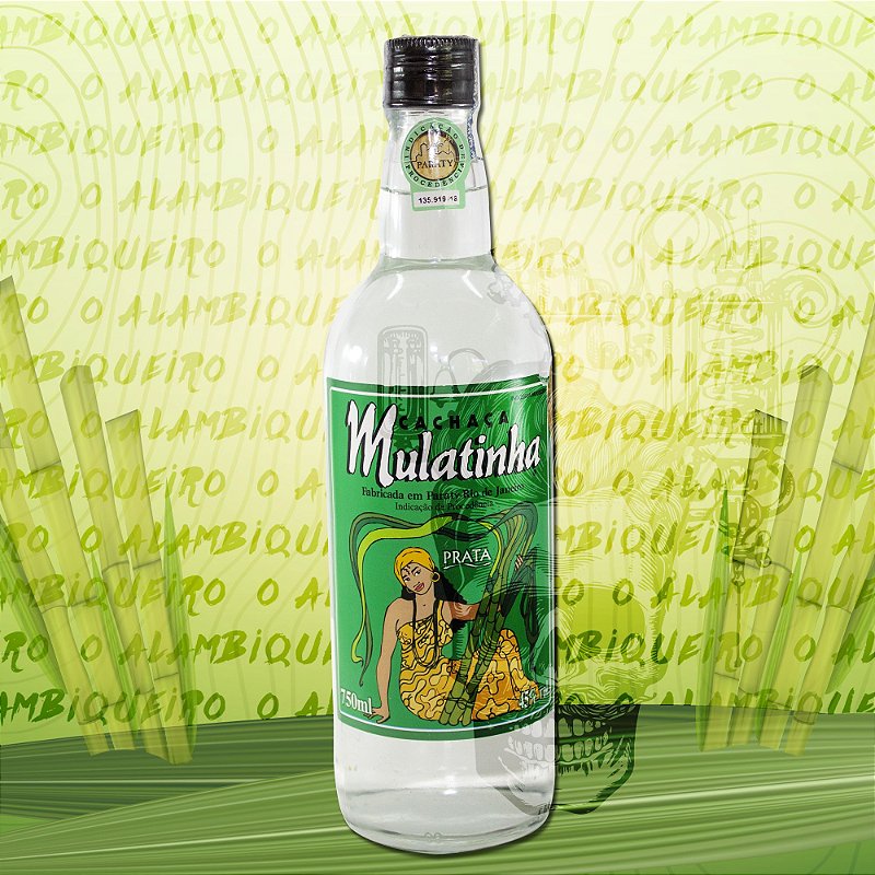 Cachaça Mulatinha Prata 750ml