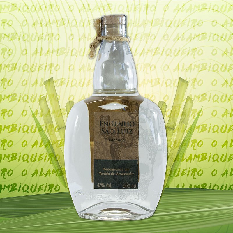 Cachaça Engenho São Luiz Prata 600ml